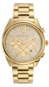  Shop Authentic Michael Kors Janelle Chronograph Gold Dial Gold Steel Strap Watch For Men - MK8995 - Luxxuri