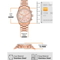  Shop Authentic Michael Kors Lexington Chronograph Rose Gold Dial Rose Gold Steel Strap Watch for Women - MK7242 - Luxxuri