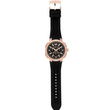  Shop Authentic Michael Kors Sydney Pave Black Dial Black Silicone Strap Watch for Women - MK7245 - Luxxuri