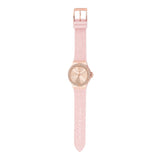 Shop Authentic Michael Kors Mini Lennox Three-Hand Rose Gold Dial Pink Silicone Strap Watch For Women - MK7282 - Luxxuri
