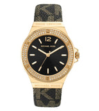  Shop Authentic Michael Kors Lennox Three Hand Black Dial Black Leather Strap Watch For Women - MK7307 - Luxxuri