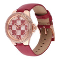  Shop Authentic Michael Kors Camille Three Hand Crystals Rose Gold Dial Red Leather Strap Watch For Women - MK4701 - Luxxuri