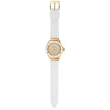  Shop Authentic Michael Kors Everest Analog Gold Dial White Silicone Strap Watch For Women - MK7357 - Luxxuri