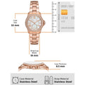  Shop Authentic Michael Kors Camille Quartz Mother of Pearl White Dial Rose Gold Steel Strap Watch For Women - MK7364 - Luxxuri