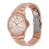  Shop Authentic Michael Kors Camille Quartz Mother of Pearl White Dial Rose Gold Steel Strap Watch For Women - MK7364 - Luxxuri