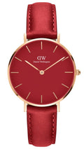  Shop Authentic Daniel Wellington Petite Suffolk Red Dial Red Leather Strap Watch For Women - DW00100404 - Luxxuri