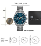  Shop Authentic Hugo Boss Gregor Chronograph Blue Dial Grey Steel Strap Watch For Men - 1514083 - Luxxuri