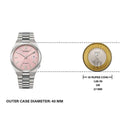  Shop Authentic Citizen x Pantone Automatic Dreamy Pink Dial Silver Steel Strap Watch For Men - NJ0158-89X - Luxxuri