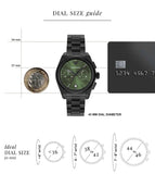  Shop Authentic Emporio Armani Federico Chronograph Green Dial Black Steel Strap Watch For Men - AR11562 - Luxxuri