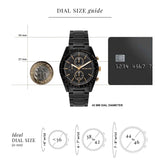  Shop Authentic Michael Kors Warren Chronograph Black Dial Black Steel Strap Watch For Men - MK9113 - Luxxuri