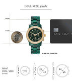  Shop Authentic Michael Kors Runway Chronograph Green Dial Green Steel Strap Watch for Women - MK7422 - Luxxuri