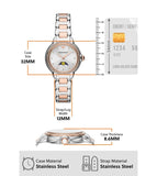  Shop Authentic Emporio Armani Mia Three Hand Moonphase Mother of Pearl Dial Two Tone Steel Strap Watch For Women - AR11567 - Luxxuri