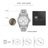  Shop Authentic Michael Kors Everest Three hand Silver Dial Silver Steel Strap Watch For Women - MK7403 - Luxxuri