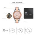  Shop Authentic Michael Kors Everest Three Hand Rose Gold Dial Two Tone Steel Strap Watch For Women - MK7402 - Luxxuri