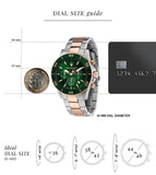  Shop Authentic Maserati Competizione Chronograph Green Dial Two Tone Steel Strap Watch For Men - R8873600004 - Luxxuri
