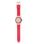 Michael Kors Everest Analog Rose Gold Dial Pink Silicone Strap Watch For Women - MK7359