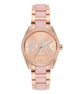  Shop Authentic Michael Kors Janelle Analog Rose Gold Dial Two Tone Steel Strap Watch For Women - MK4731 - Luxxuri