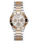  Shop Authentic Guess Sunray Multifunction Crystals Silver Dial Two Tone Steel Strap Watch For Women - GW0616L3 - Luxxuri