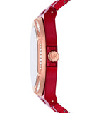  Shop Authentic Michael Kors Lennox Analog Crystals Red Dial Red Steel Strap Watch for Women - MK7455 - Luxxuri