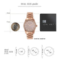  Shop Authentic Michael Kors Lexington Three Hand Mother of Pearl Pink Dial Rose Gold Steel Strap Watch For Women - MK7444 - Luxxuri