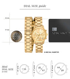  Shop Authentic Michael Kors Runway Chronograph Analog Gold Dial Gold Steel Strap Watch for Women - MK7452 - Luxxuri