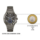  Shop Authentic Guess Headliner Quartz Black Dial Grey Steel Strap Watch For Men - GW0572G5 - Luxxuri