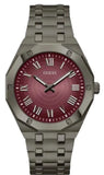  Shop Authentic Guess Asset Quartz Red Dial Black Steel Strap Watch For Men - GW0575G5 - Luxxuri
