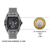  Shop Authentic Guess Phoenix Multifunction Black Dial Grey Silicone Strap Watch For Men - GW0203G9 - Luxxuri