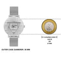 Guess Iconic Quartz Silver Dial Silver Mesh Bracelet Watch For Women - GW0527L1