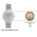  Shop Authentic Guess Iconic Quartz Silver Dial Silver Mesh Bracelet Watch For Women - GW0527L1 - Luxxuri