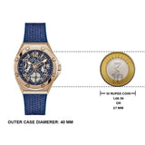  Shop Authentic Guess Asteria Multifunction Blue Dial Blue Rubber Strap Watch For Women - GW0620L3 - Luxxuri
