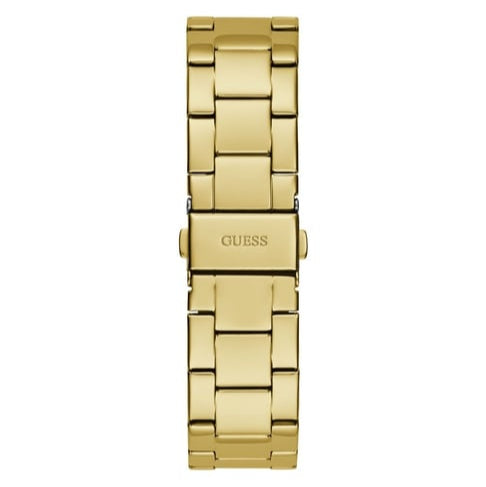  Shop Authentic Guess Cubed Analog Gold Dial Gold Steel Strap Watch For Women - GW0606L2 - Luxxuri