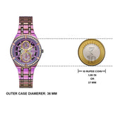  Shop Authentic Guess Allara Quartz Purple Dial Purple Steel Strap Watch For Women - GW0604L4 - Luxxuri