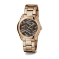 Shop Authentic Guess Cubed Analog Black Dial Rose Gold Steel Strap Watch For Women - GW0607L3 - Luxxuri