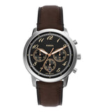  Shop Authentic Fossil Neutra Chronograph Black Dial Brown Leather Strap Watch for Men - FS6024 - Luxxuri