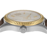  Shop Authentic Michael Kors Lexington Silver Dial Brown Leather Strap Watch For Women - MK4745 - Luxxuri