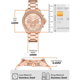  Shop Authentic Michael Kors Wren Chronograph Rose Gold Dial Rose Gold Steel Strap Watch for Women - MK7430 - Luxxuri