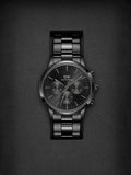  Shop Authentic Daniel Wellington Iconic Chronograph Black Dial Black Steel Strap Watch For Men - DW00100642 - Luxxuri