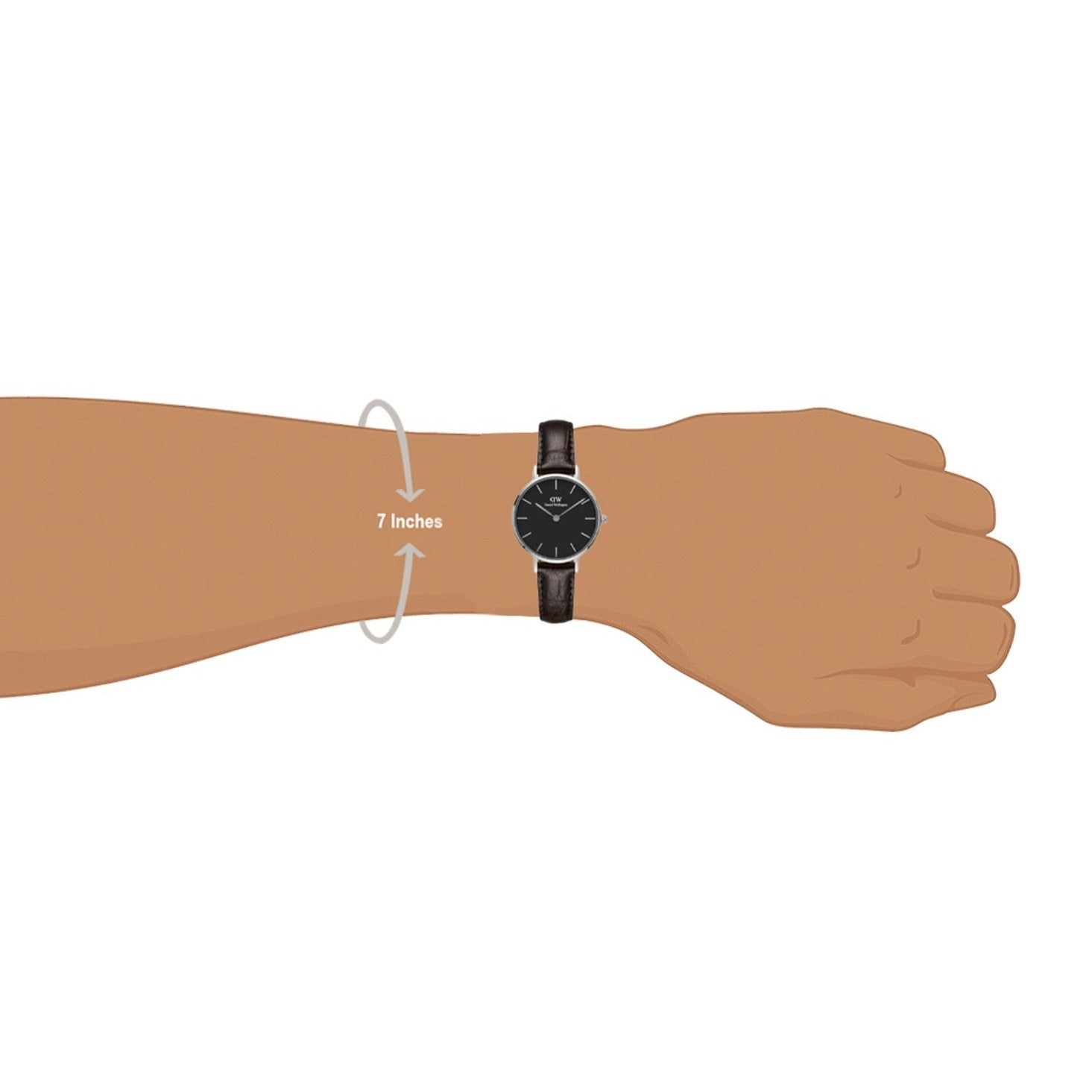  Shop Authentic Daniel Wellington Classic Petite York Black Dial Brown Leather Strap Watch For Women - DW00100238 - Luxxuri