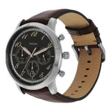  Shop Authentic Fossil Neutra Chronograph Black Dial Brown Leather Strap Watch for Men - FS6024 - Luxxuri