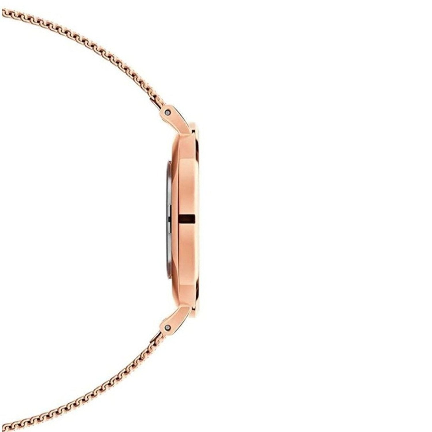  Shop Authentic Daniel Wellington Petite Melrose Black Dial Rose Gold Mesh Strap Watch For Women - DW00100303 - Luxxuri