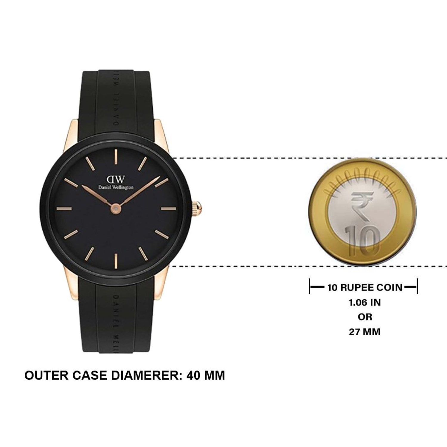  Shop Authentic Daniel Wellington Iconic Motion Black Dial Black Rubber Strap Watch For Men - DW00100425 - Luxxuri