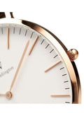  Shop Authentic Daniel Wellington Classic Bristol White Dial Brown Leather Strap Watch For Men - DW00100009 - Luxxuri