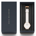  Shop Authentic Daniel Wellington Petite Bondi White Dial White Leather Strap Watch for Women - DW00100189 - Luxxuri