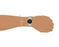  Shop Authentic Daniel Wellington Iconic Link Black Dial Silver Steel Strap Watch For Women - DW00100206 - Luxxuri