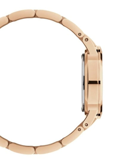  Shop Authentic Daniel Wellington Iconic Link Unitone Rose Gold Dial Rose Gold Steel Strap Watch For Women - DW00100401 - Luxxuri