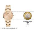  Shop Authentic Daniel Wellington Iconic Link Unitone Rose Gold Dial Rose Gold Steel Strap Watch For Women - DW00100401 - Luxxuri