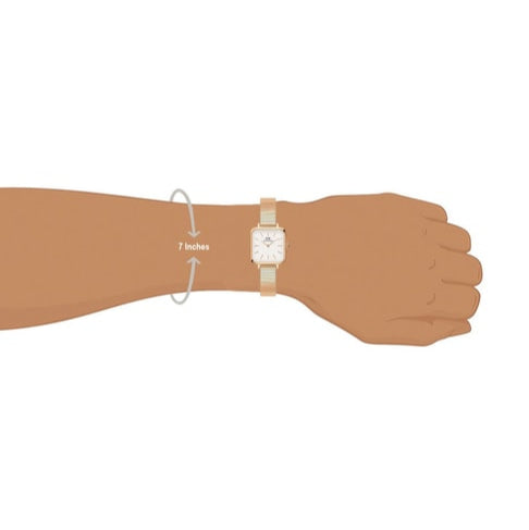  Shop Authentic Daniel Wellington Quadro Studio White Dial Rose Gold Mesh Strap Watch For Women - DW00100517 - Luxxuri