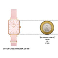  Shop Authentic Daniel Wellington Quadro Pressed Mother of Pearl Pink Dial Pink Nylon Strap Watch For Women - DW00100509 - Luxxuri