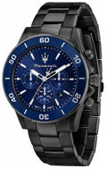  Shop Authentic Maserati Competizione Chronograph Blue Dial Black Steel Strap Watch For Men - R8873600005 - Luxxuri
